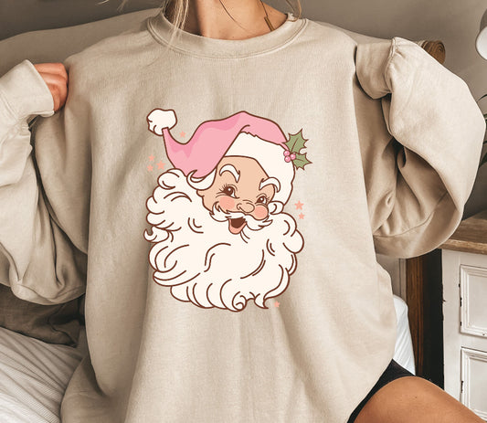 Retro Santa Sweater, Christmas Sweatshirt