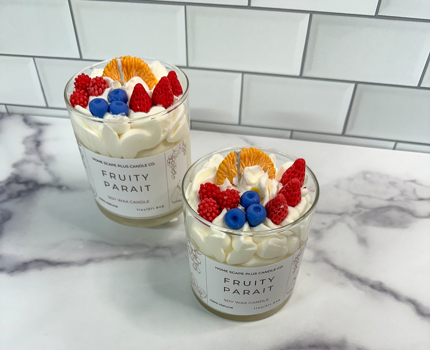 Soy Wax Candle Fruity Parfait